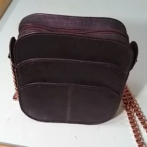 Charles Jourdan  PLUM patina mini purse